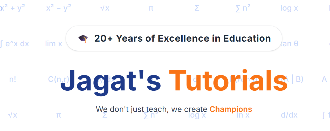 Jagat Sir's Pvt Tutorial